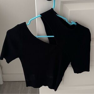 Lelis collection black cutout top